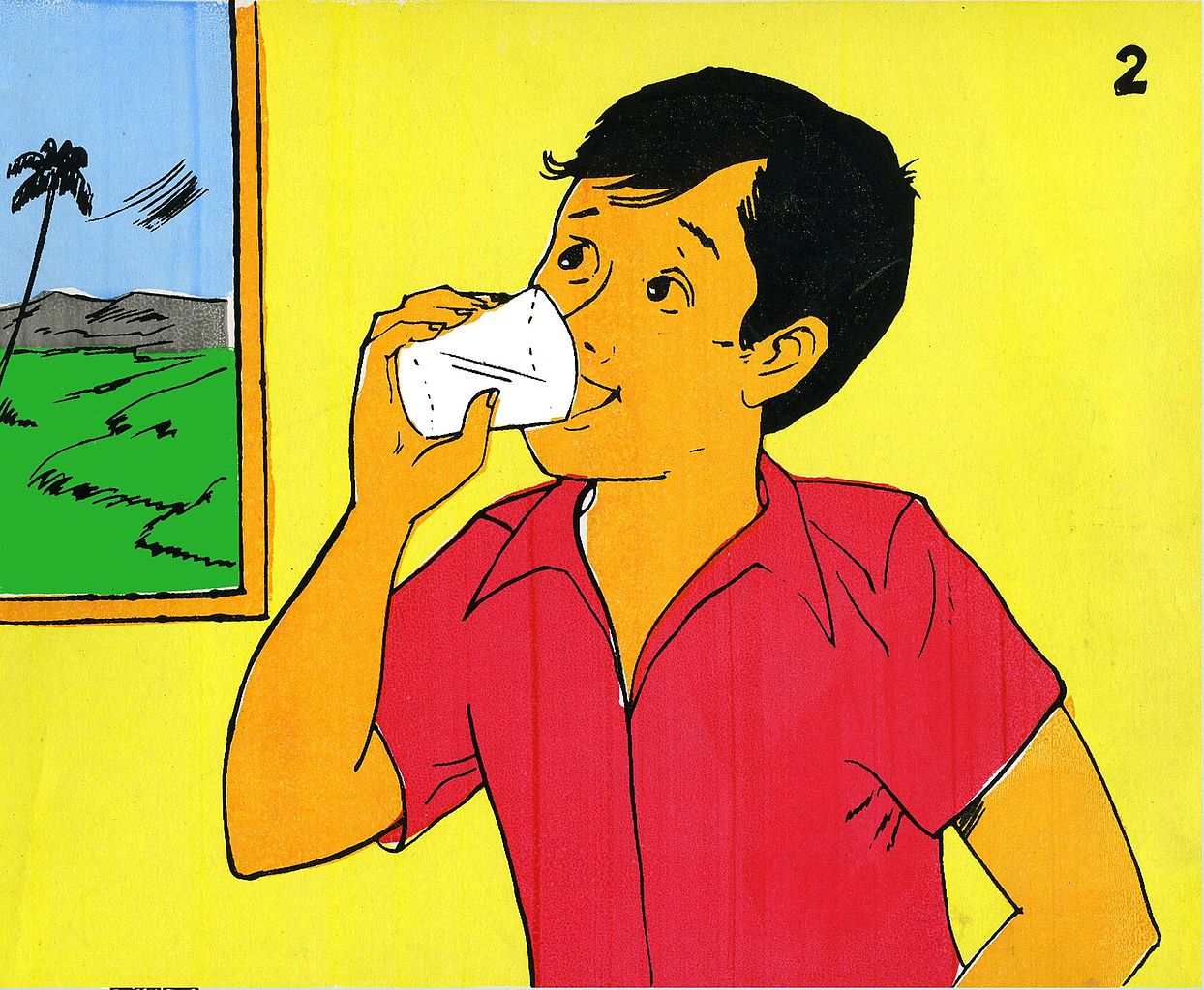 1244x1024 fileboy drinking water in house - Drinking Water Drawing