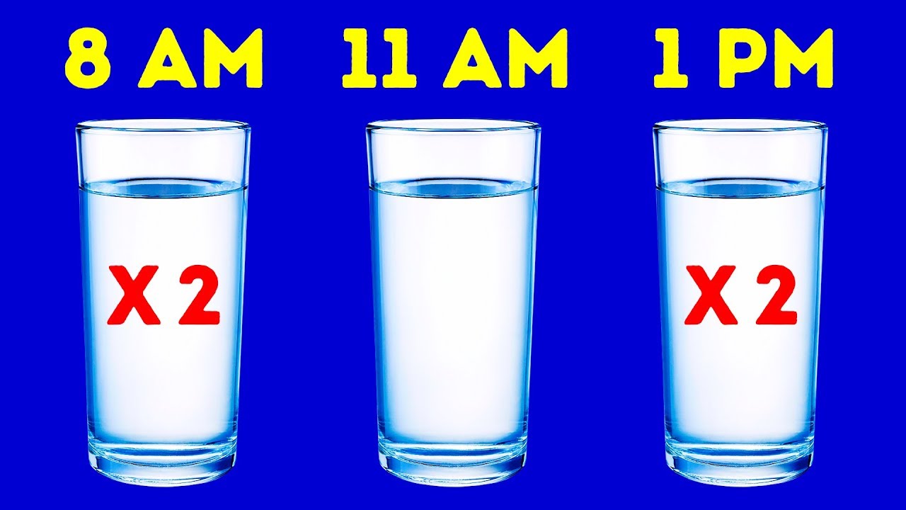 1280x720 How Much Water Should You Drink Every Day - Drinking Water Drawing