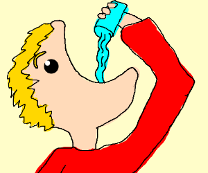 300x250 man drinking water drawing - Drinking Water Drawing