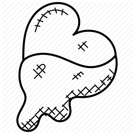 512x512 draped heart, dripping heart, tainted, tilted heart, white icon - Dripping Heart Drawing