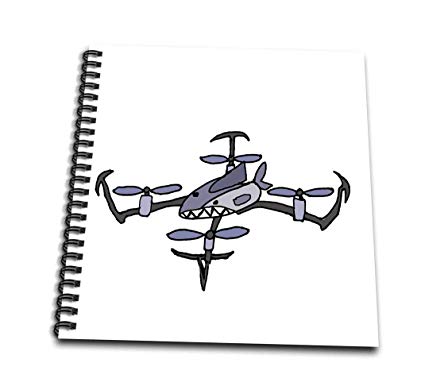 425x386 funny shark drone cartoon - Drone Drawing