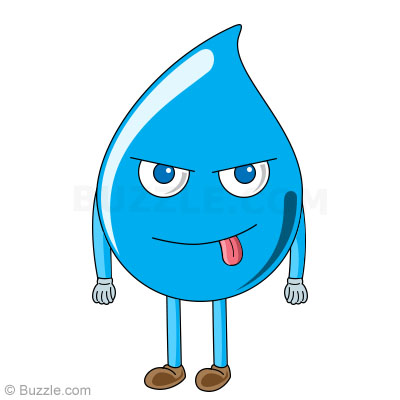 400x400 How To Draw Water Drops Step - Drop Drawing