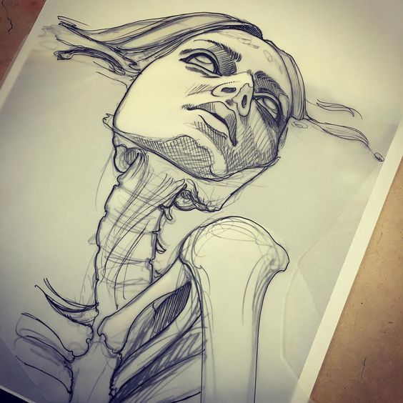 564x564 Drowning Tattoo In Art, Art Sketches, Art Inspo - Drowning Drawing