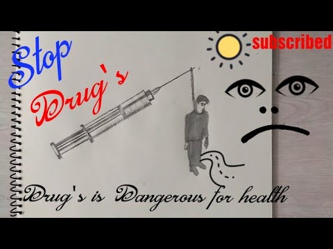 480x360 how to draw stop drug's drawing step - Drugs Drawing