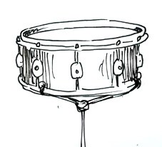 227x206 how to draw a snare drum shoo rayner - Drum Drawing
