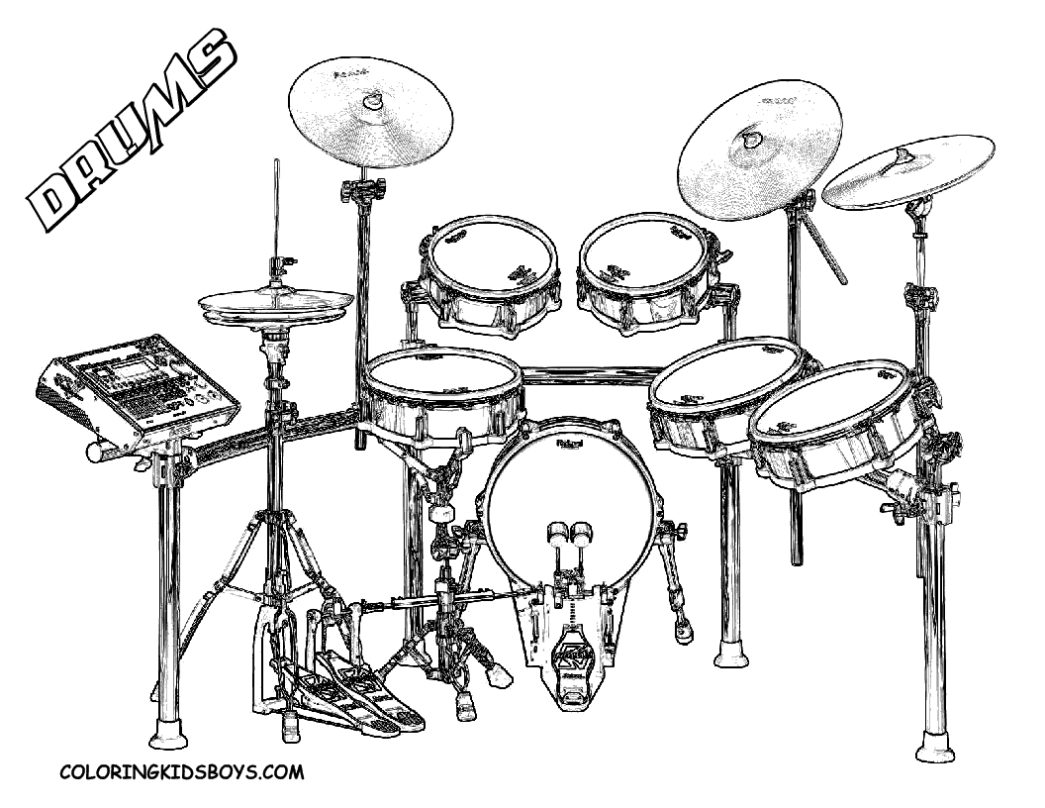 Drum Set Drawing at Explore collection of Drum Set