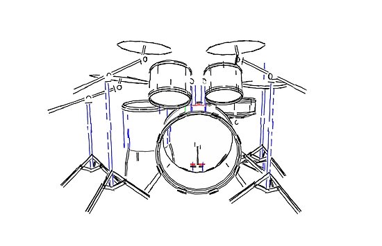 Drum Kit Drawing at PaintingValley.com | Explore collection of Drum Kit ...