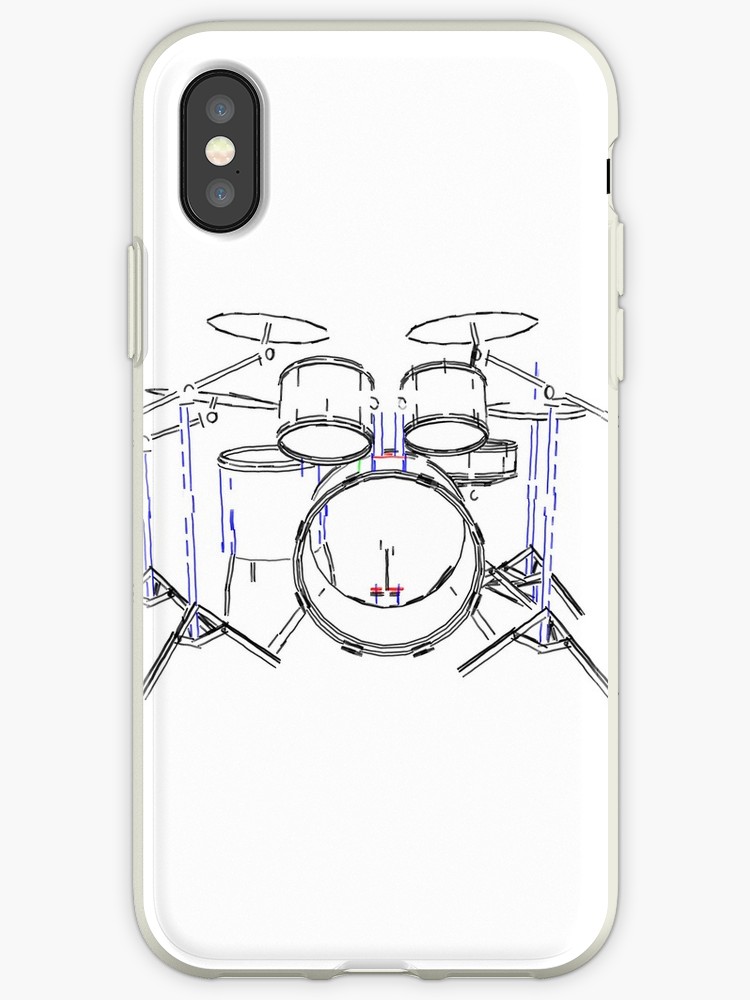 750x1000 drum kit marker drawing iphone cases covers - Drum Kit Drawing