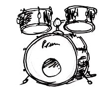 227x187 how to draw a drum kit shoo rayner author - Drum Kit Drawing