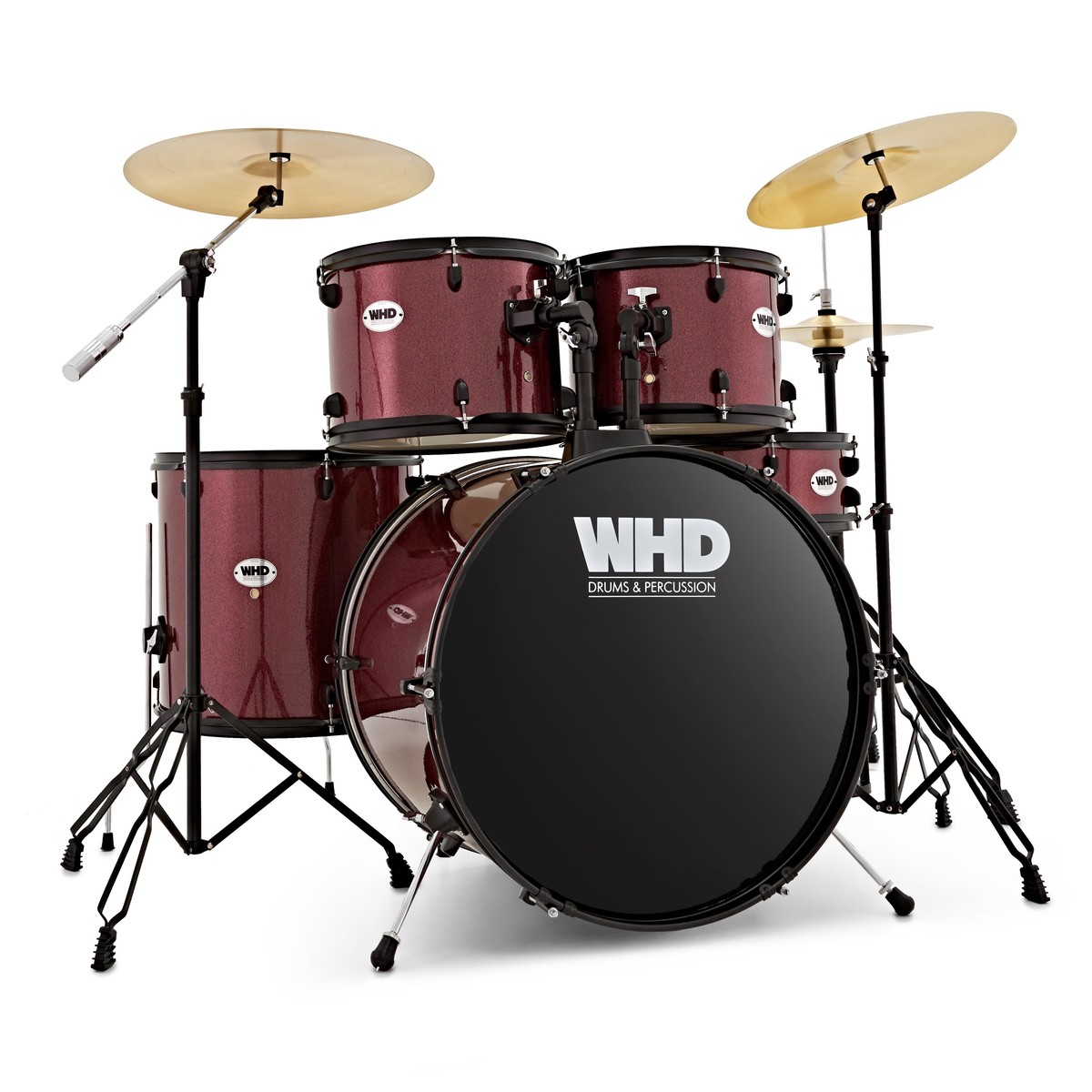1200x1200 whd genesis complete drum kit, burgundy sparkle - Drum Kit Drawing