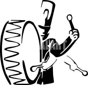 361x346 Parade Clip Black And White Drum Line Huge Freebie! Download - Drum Line Drawing