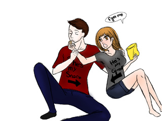 320x240 My Friend And Her Boyfriend We Are All In Marching Band And She - Drum Line Drawing