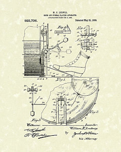 240x300 Drum Set Drawings Fine Art America - Drum Set Drawing