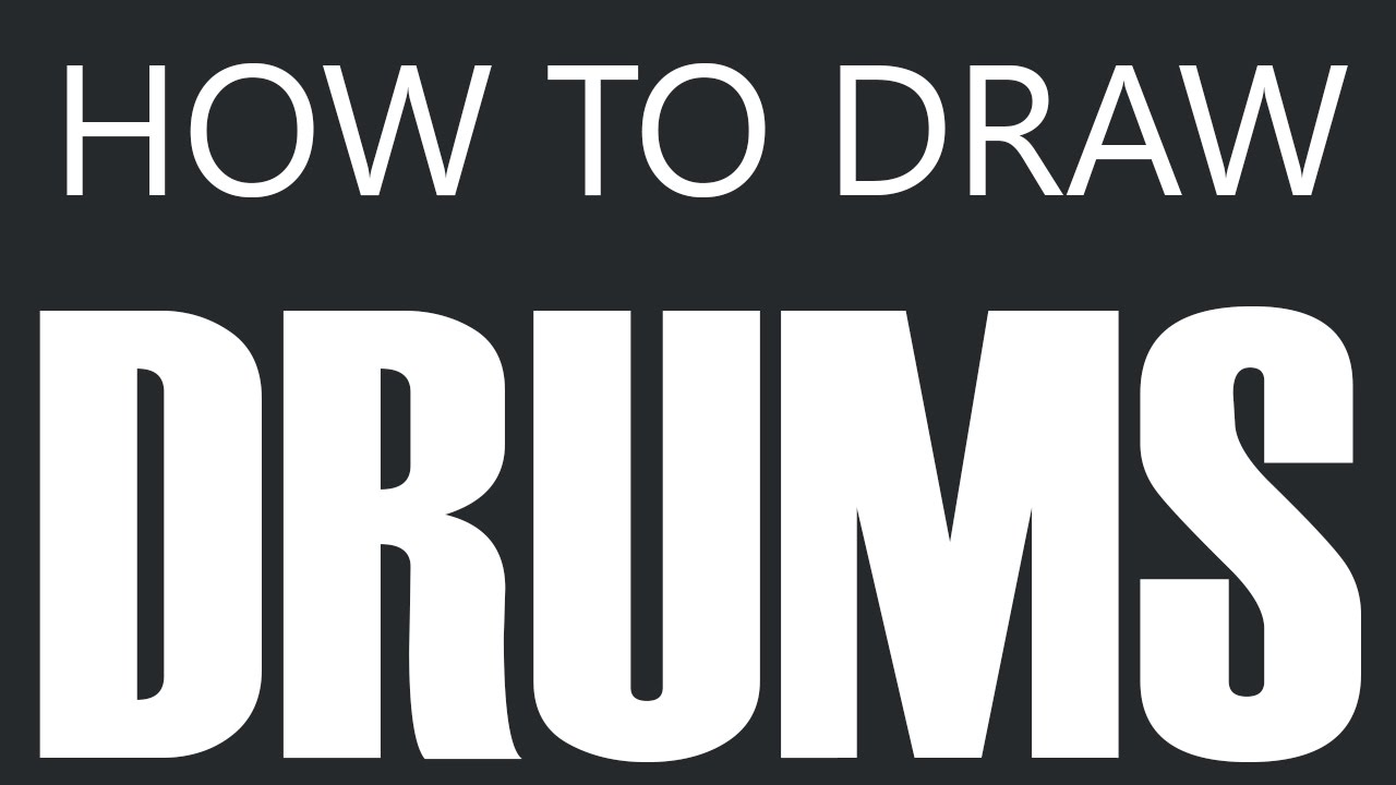 1280x720 how to draw drums - Drum Set Drawing