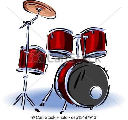 450x421 Huge Collection Of 'drum Kit Drawing' Download More Than - Drum Set Drawing