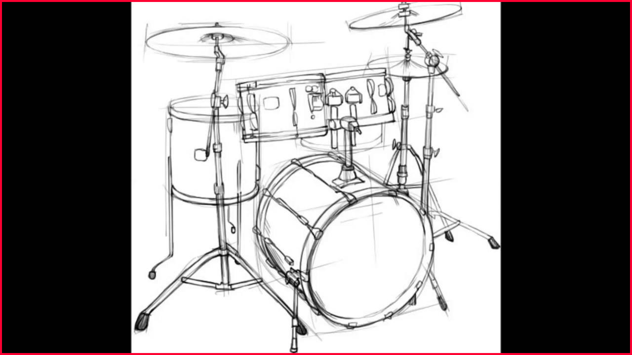 Drum Set Drawing at Explore collection of Drum Set