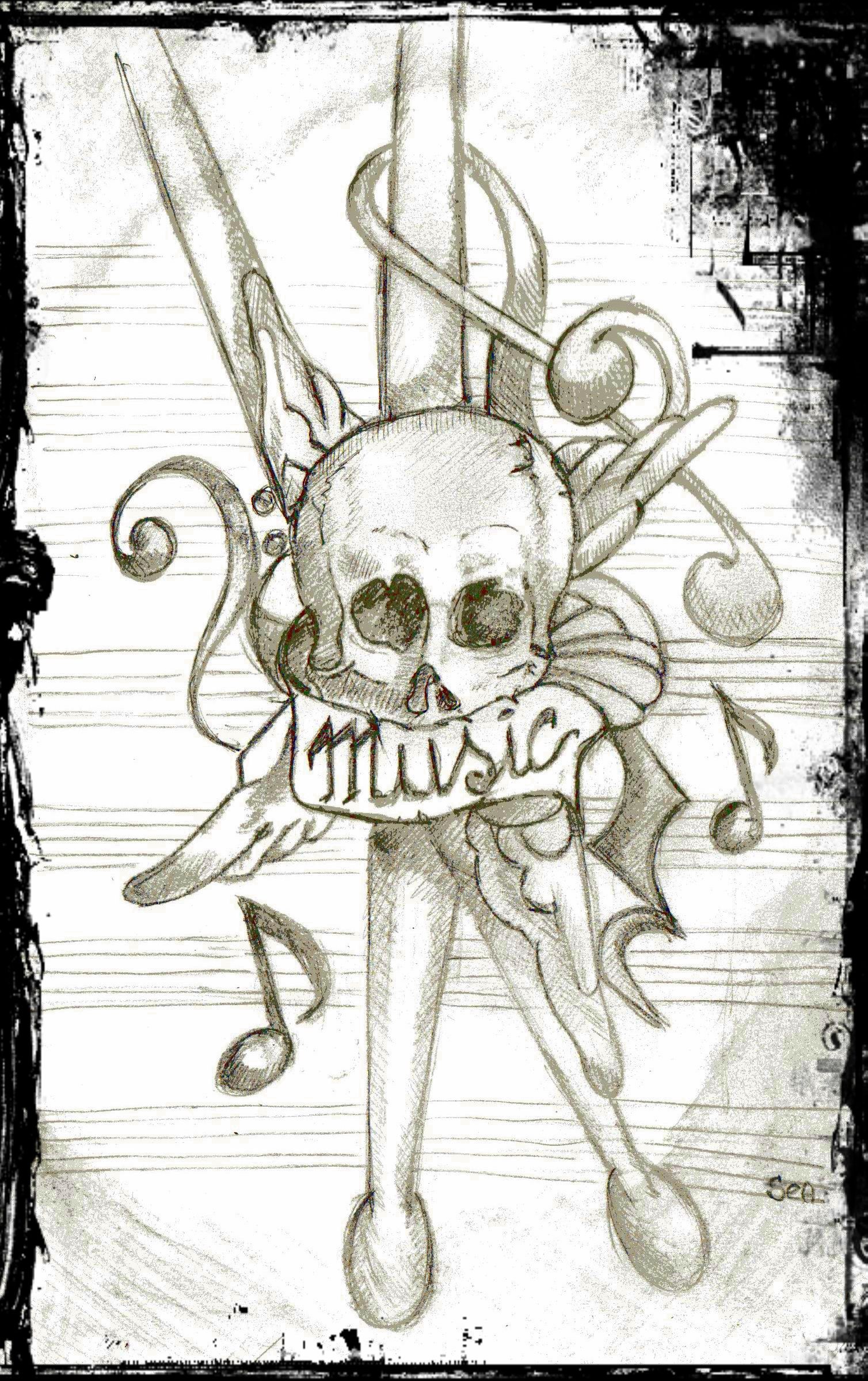 1508x2396 drumstick and skull tattoo tattoos and drawings tattoos, cool - Drumstick Drawing