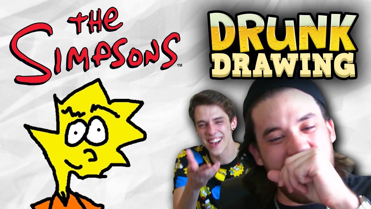 1280x720 drunk drawing simpsons - Drunk Drawing