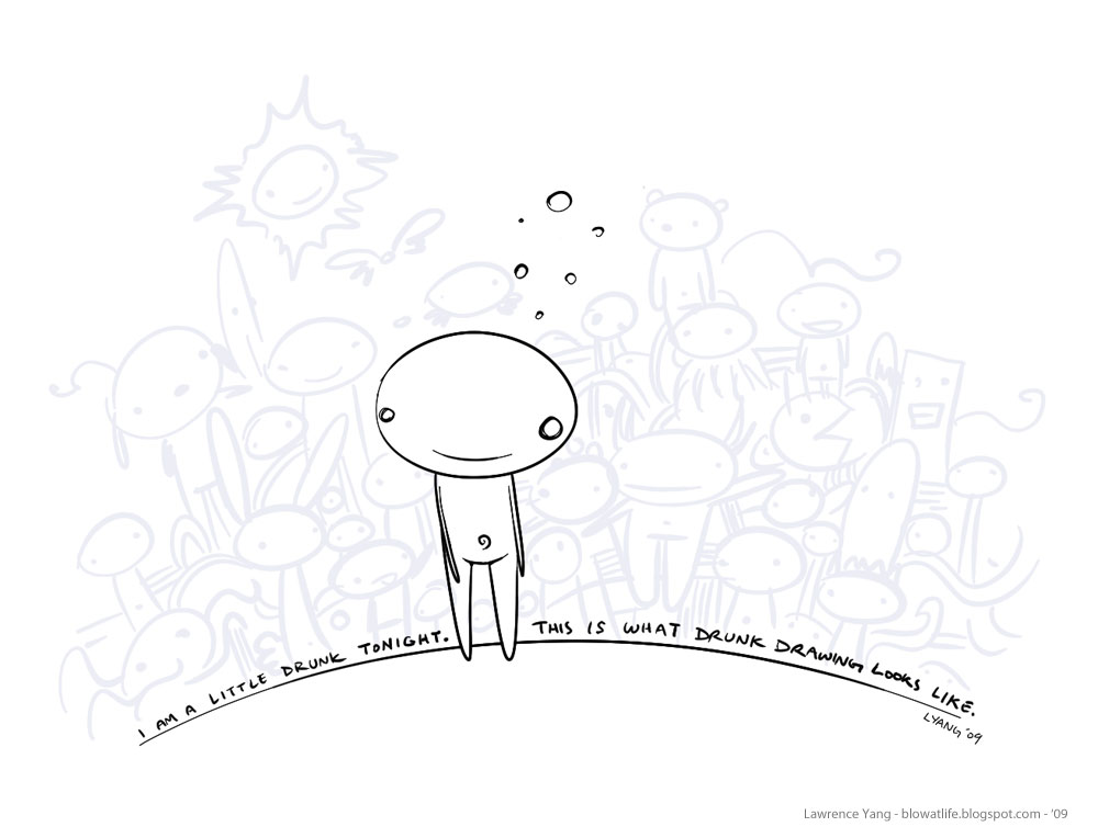 1000x764 Blow - Drunk Drawing