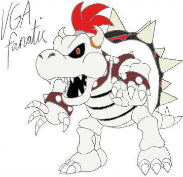 361x350 Dry Bowser - Dry Bowser Drawing