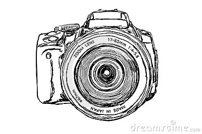 400x267 Drawn Camera Dslr - Dslr Camera Drawing