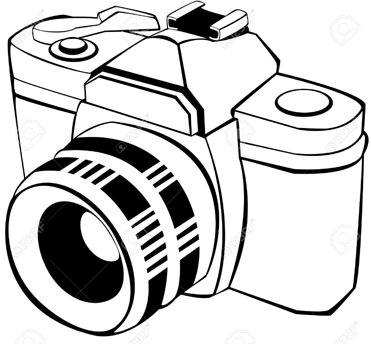 1300x1206 Dslr Camera Drawing - Dslr Camera Drawing