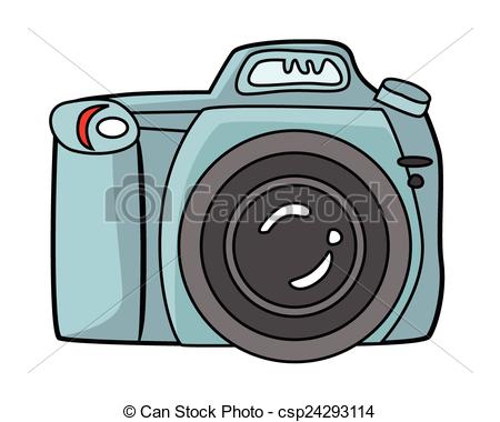 450x380 Blue Camera Dslr Camera - Dslr Camera Drawing