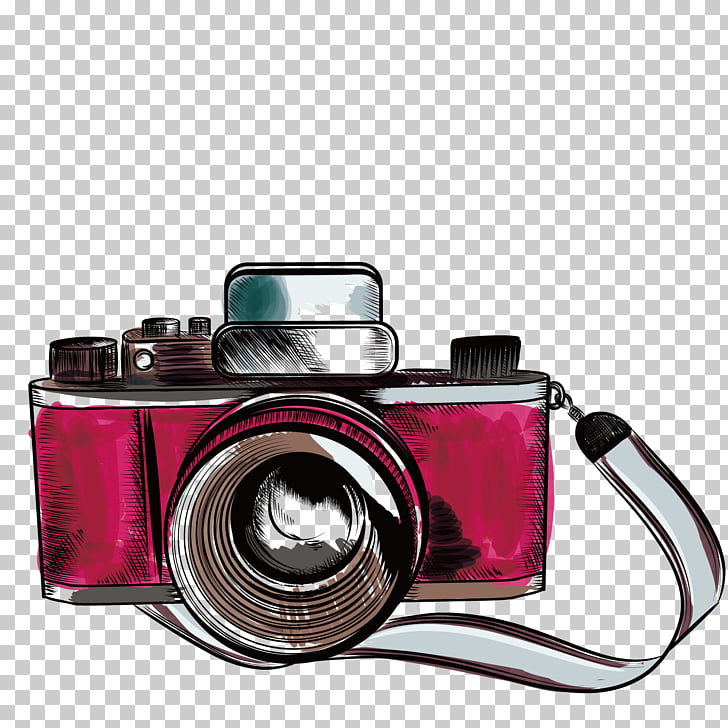 728x728 Camera Drawing Photography Illustration, Old Camera, Illustration - Dslr Camera Drawing