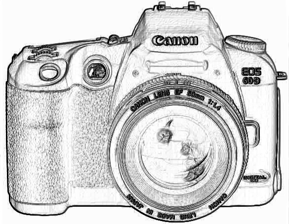 585x455 Dslr Camera Drawing - Dslr Drawing