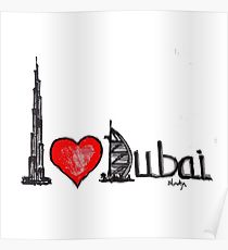 210x230 dubai love uae drawing posters redbubble - Dubai Drawing