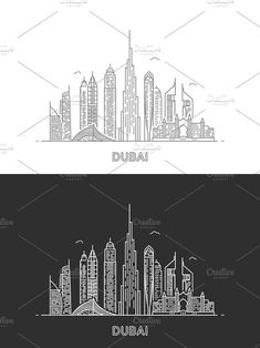 235x314 image result for dubai skyline silhouette vector painted - Dubai Drawing