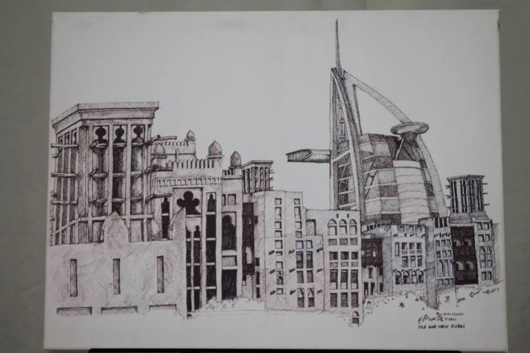 770x513 old and new dubai drawing - Dubai Drawing
