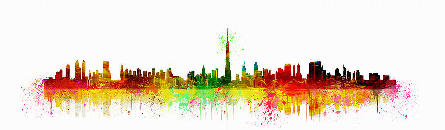 900x264 panorama of dubai drawing - Dubai Drawing
