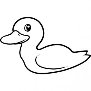 302x302 How To Draw How To Draw A Duck For Kids - Duck Drawing