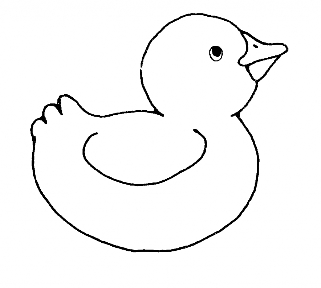 1024x919 Easy Duck Drawing Ducks To Draw Simple Of A Art Gallery - Duck Drawing