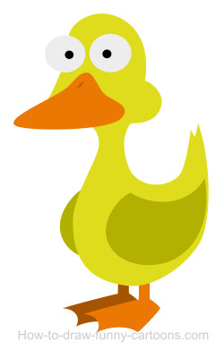250x391 Drawing A Duck Cartoon - Duck Drawing Cartoon