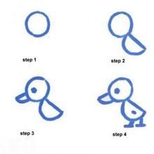 220x220 How To Draw A Cartoon Baby Duck Crafts In Easy Drawings - Duck Drawing Easy