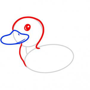302x302 How To Draw How To Draw A Duck For Kids - Duck Drawing Easy