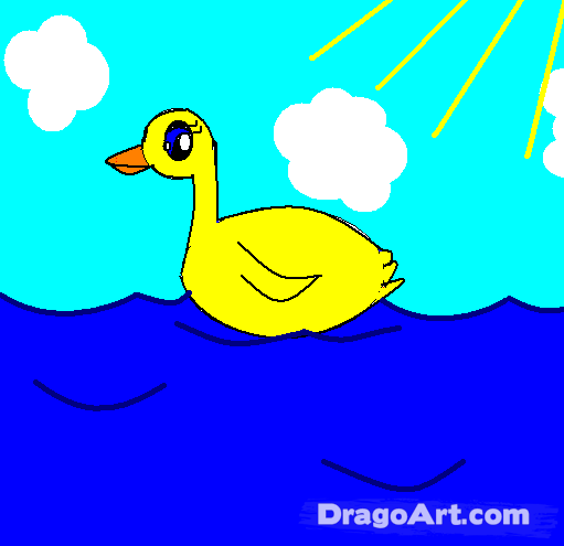 511x495 How To Draw A Duck For Kids, Step - Duck Drawing For Kids