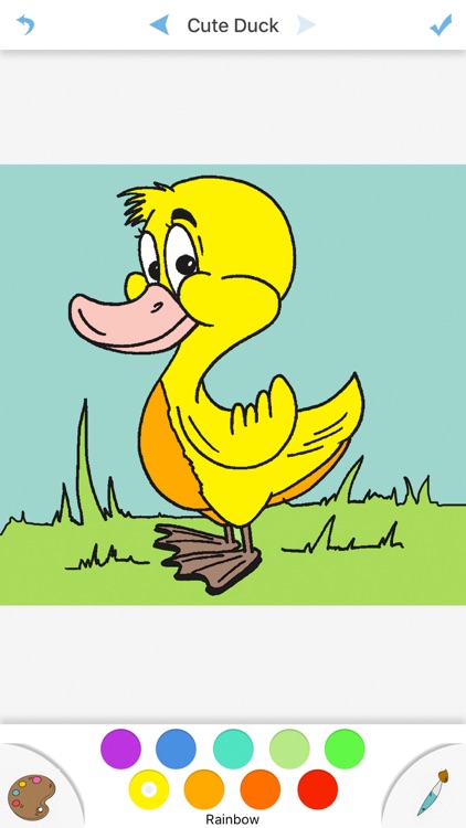 422x750 Cute Duck Coloring Drawing Book For Kids - Duck Drawing For Kids