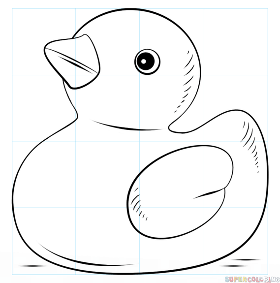 569x575 Duck Drawing Free Download - Duck Drawing Images