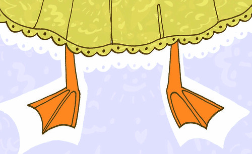 500x306 An Open - Duck Feet Drawing