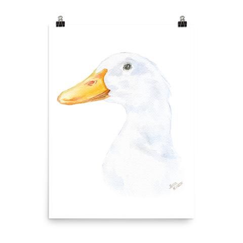 480x480 Duck Head Watercolor - Duck Head Drawing