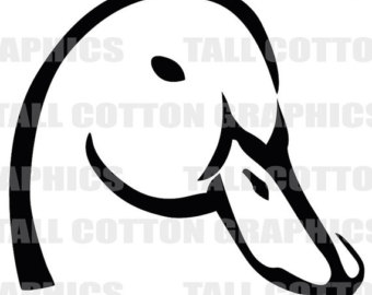 340x270 Duck Head Decal Etsy - Duck Head Drawing