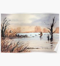 210x230 duck hunting drawing posters redbubble - Duck Hunting Drawings