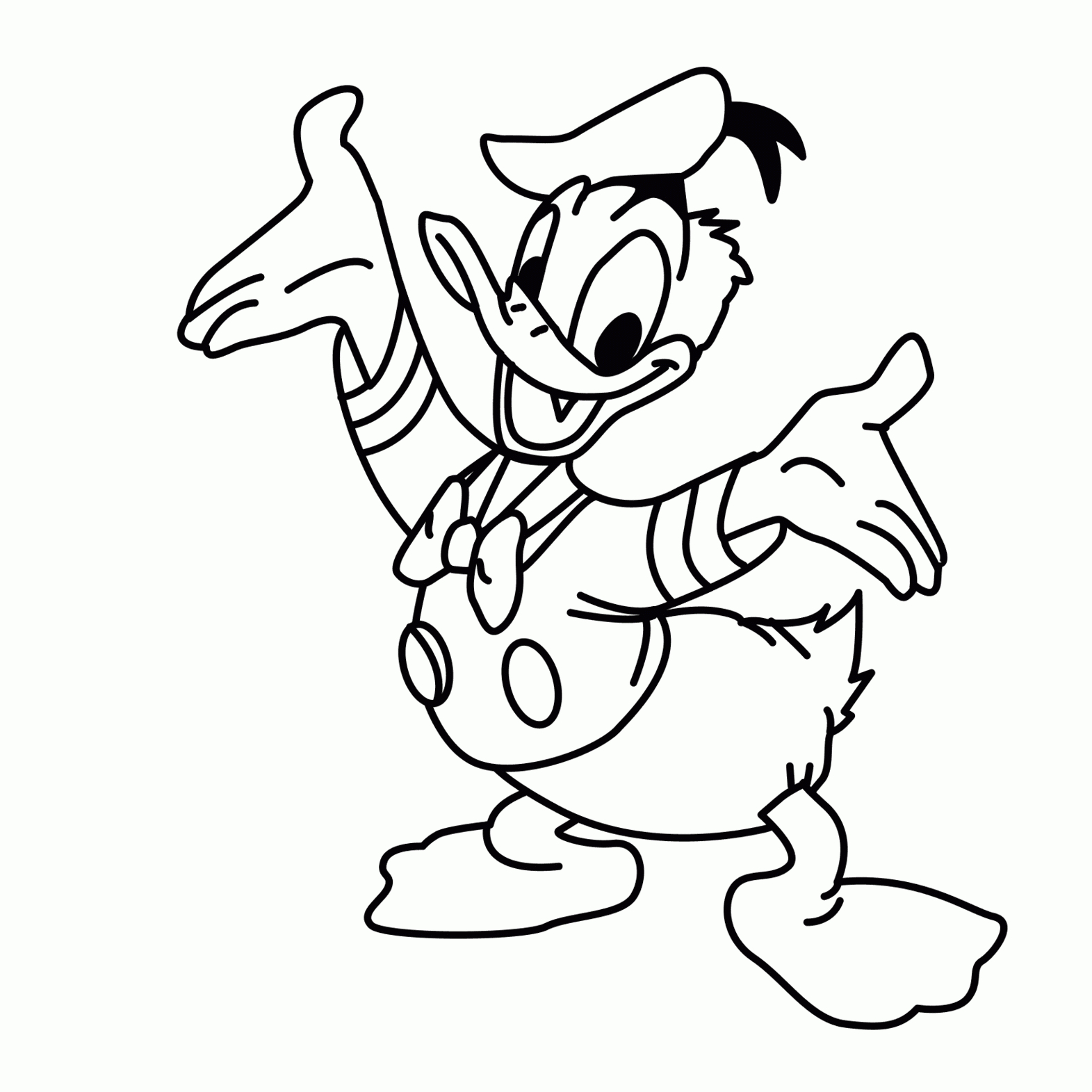 Duck Line Drawing at PaintingValley.com | Explore collection of Duck ...