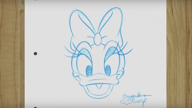 624x351 Learn To Draw Celebrate Spring With Daisy Duck Disney Parks Blog - Duck Or Rabbit Drawing