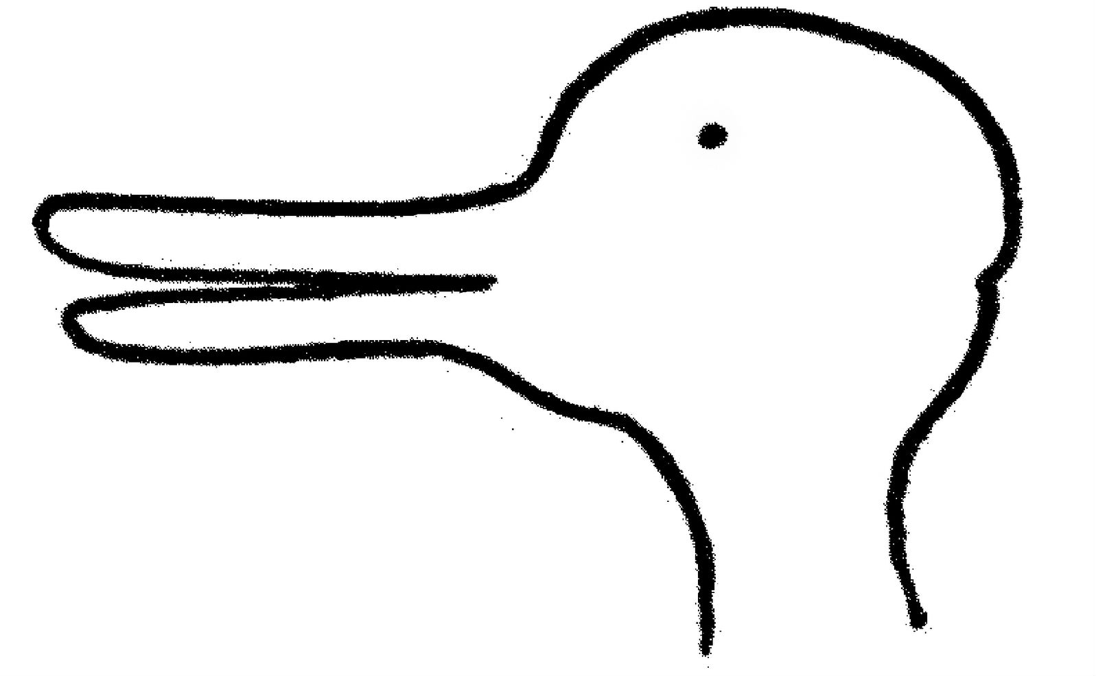 1597x986 Meet The Duck Rabbit's Evil Cousin Medieninitiative - Duck Or Rabbit Drawing