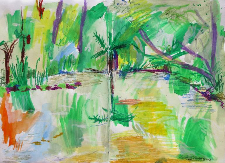 770x556 trumper park duck pond drawing - Duck Pond Drawing