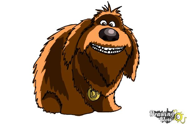 600x400 How To Draw Duke From The Secret Of Pets - Duke Drawing